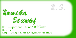 monika stumpf business card